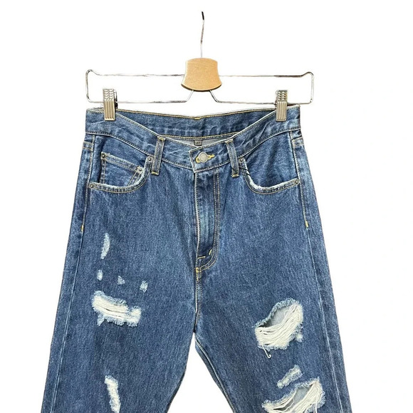 Carmar Lucio Orion Dark Wash Ripped Denim Jeans Size 27 - Picture 3 of 11